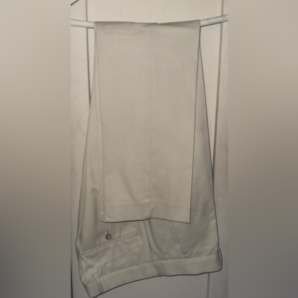 Express Cream Cotton Trousers